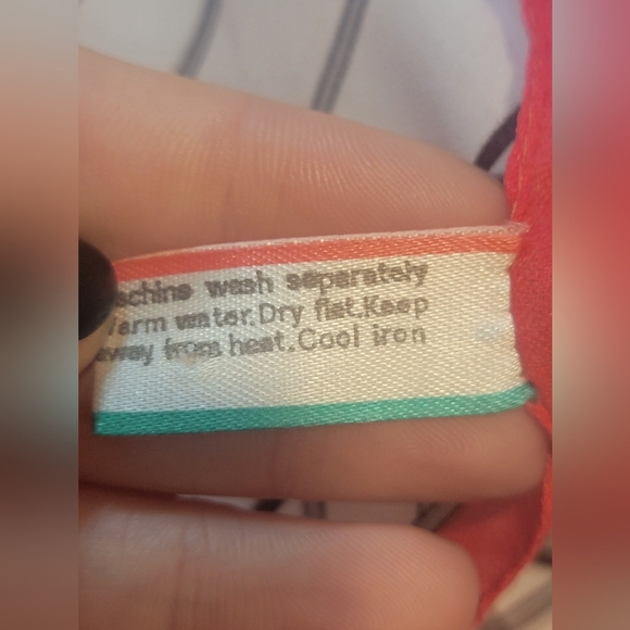 VINTAGE 60s Floral Striped Scarf 100% Polyester/ Made in Italy Garden Design - Picture 9 of 11